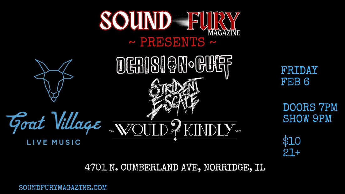 See us live in Norridge IL on Feb 6th!