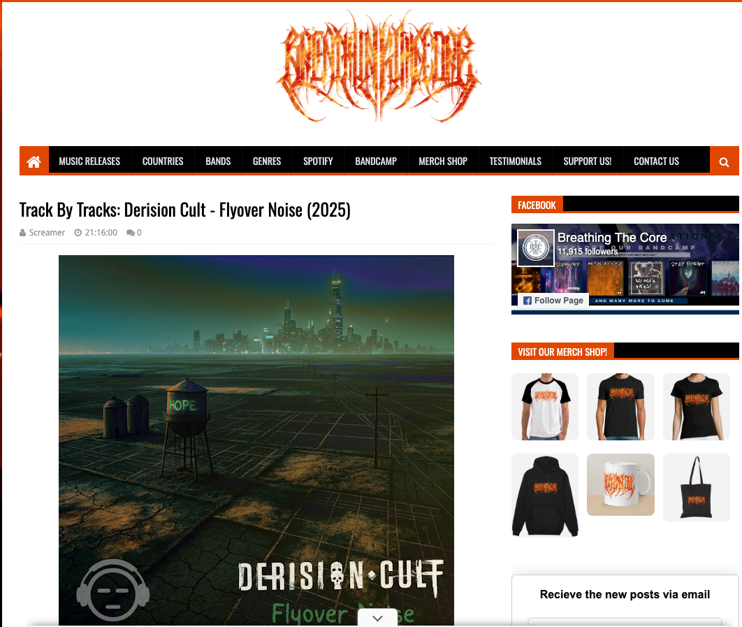 Dave gives a rundown of the Flyover Noise tracks